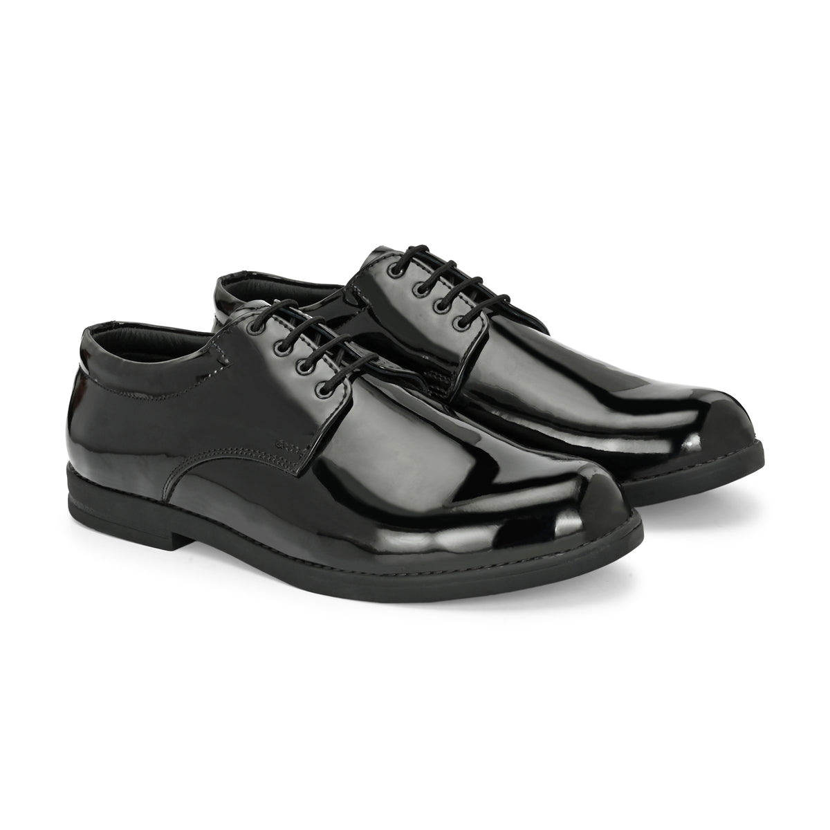 Black Patent Leather High Gloss Navy Coast Guard Uniform Shoes
