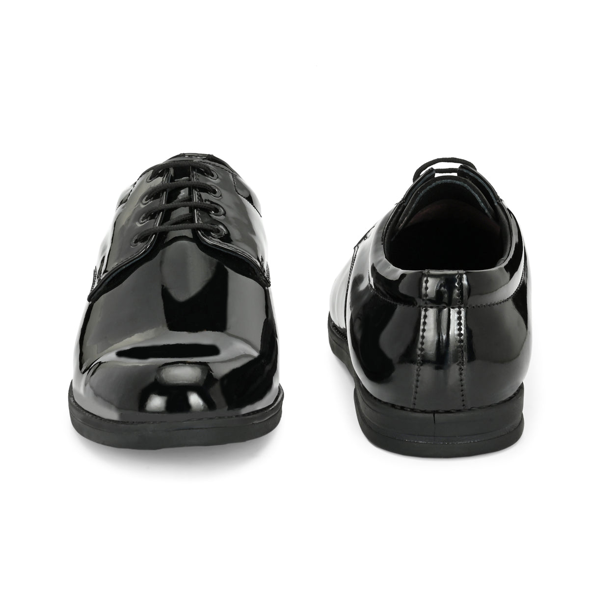 Black Patent Leather High Gloss Navy Coast Guard Uniform Shoes