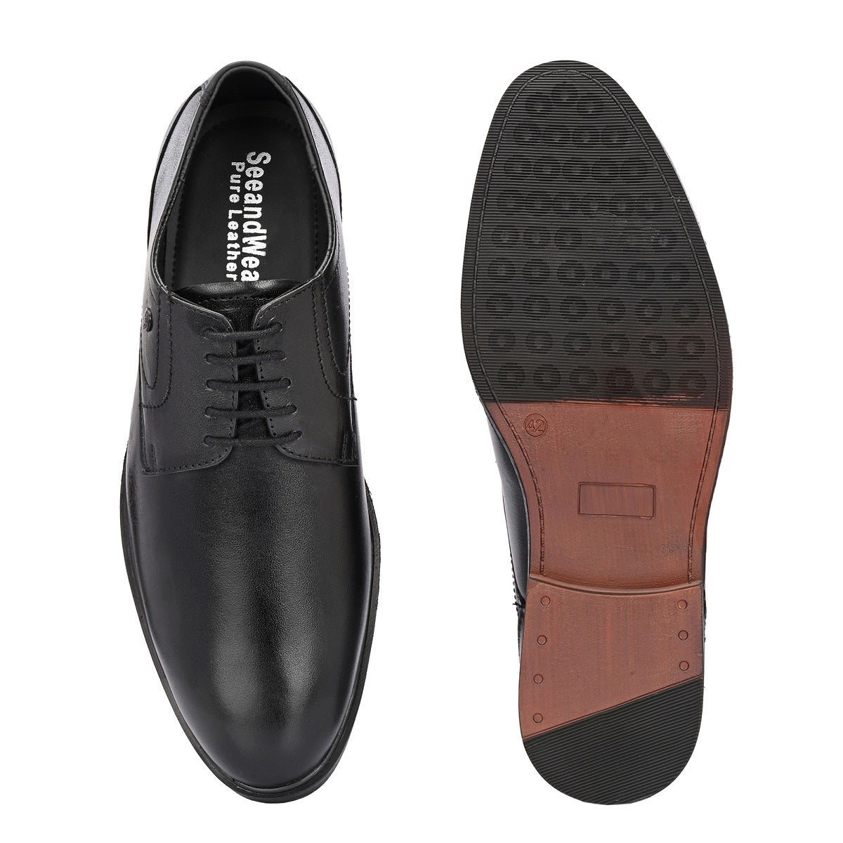 Derby Leather Formal Shoes for Men - SeeandWear