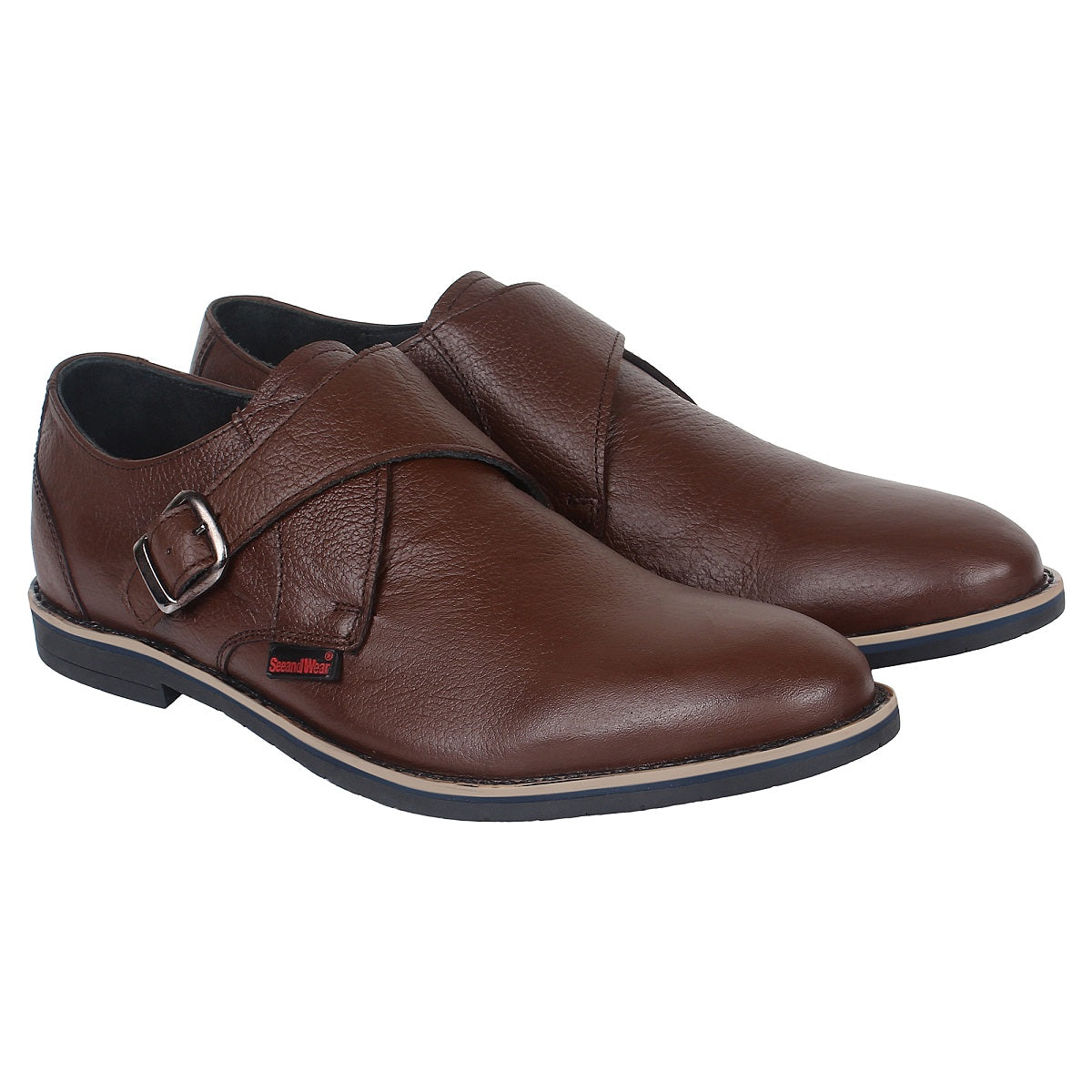 Brown Monk Strap Shoes -Defective