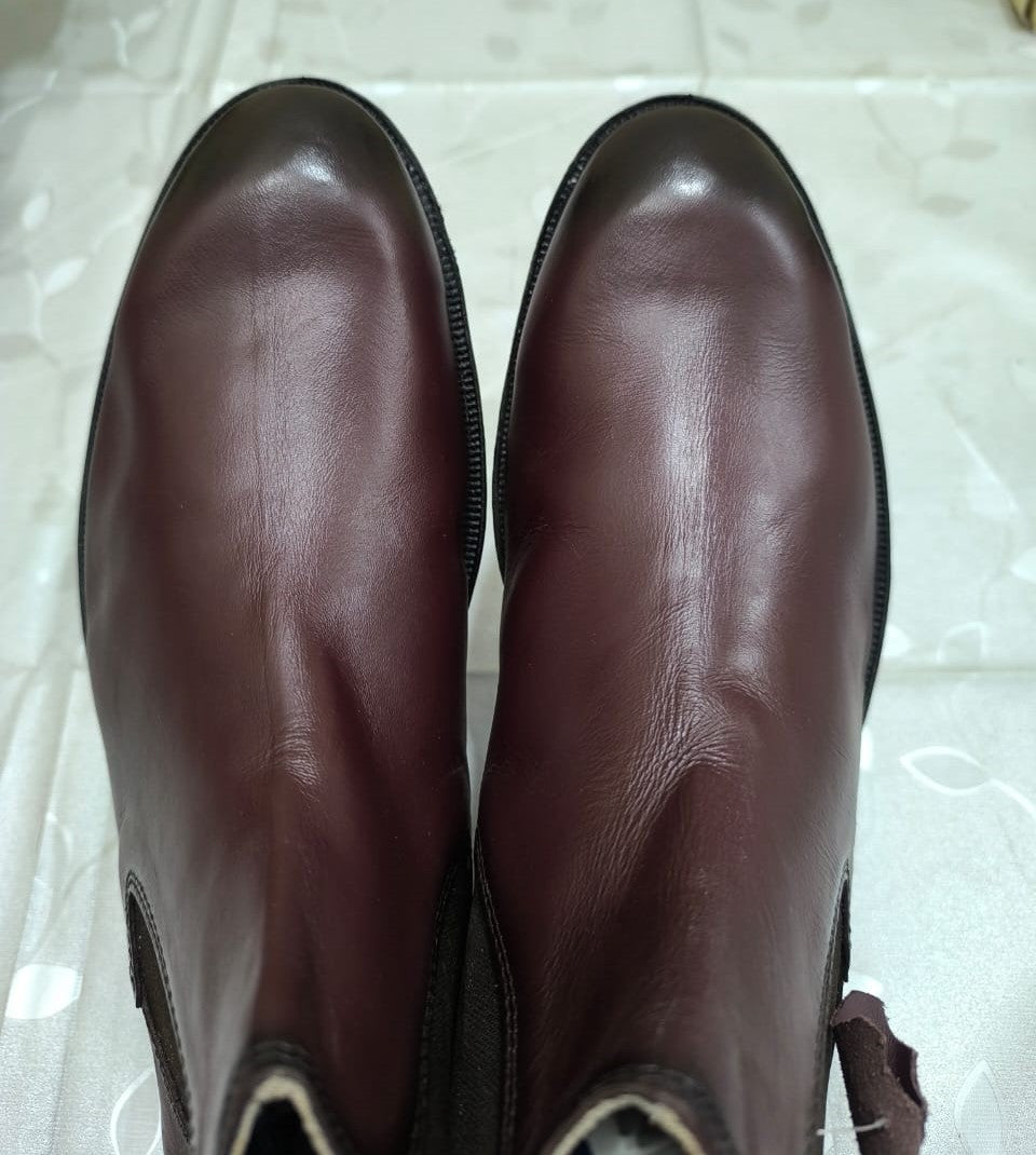 Brown Leather Chelsea Boots - Defective