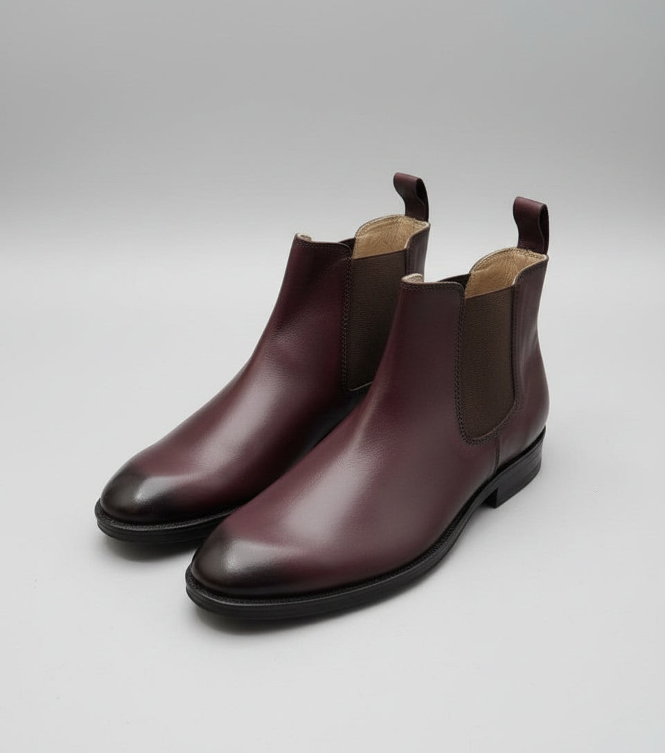 Brown Leather Chelsea Boots - Defective