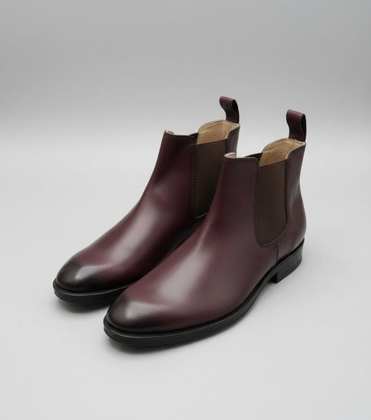 Brown Leather Chelsea Boots - Defective