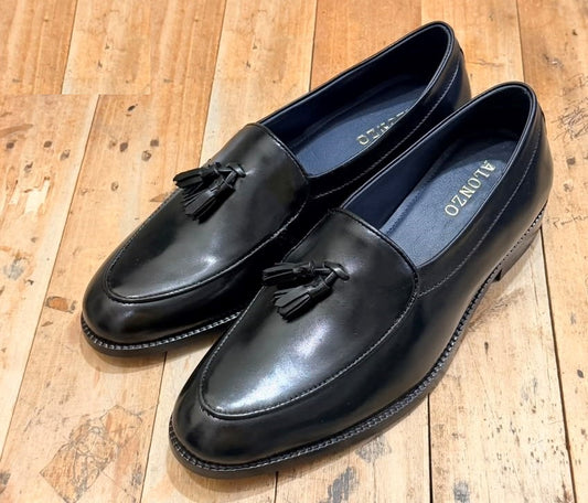 Adam Handmade Black Loafers - Clearance