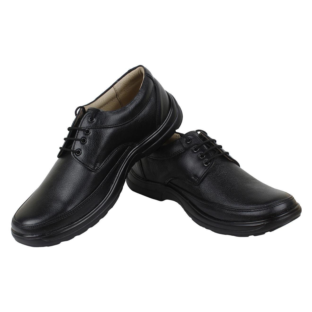 SeeandWear Formal Shoes For Men. Genuine Leather Black Office Wear Shoes. - SeeandWear