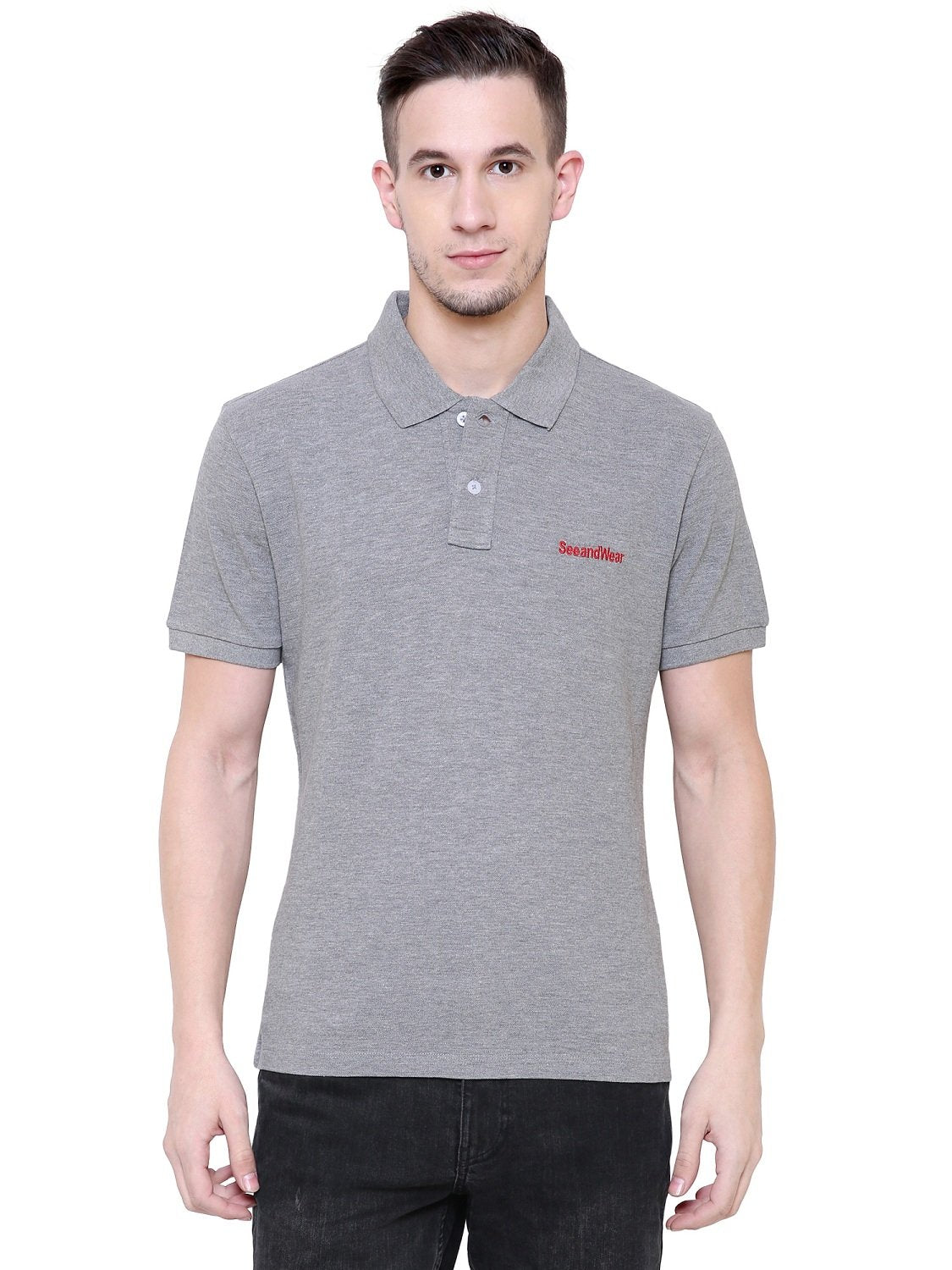 Buy online Men's Brand Logo Cotton Polo T-shirt from top wear for Men by  Vero Amore for ₹479 at 69% off | 2024 Limeroad.com
