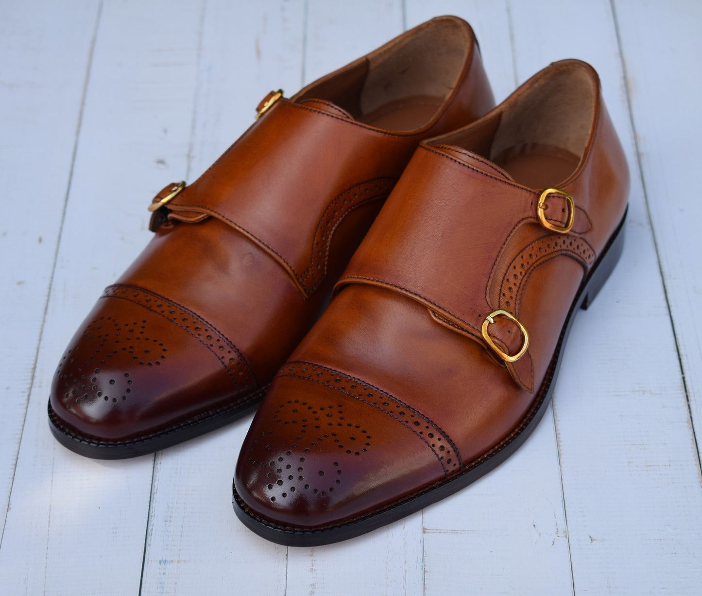 Adam Double Monk Leather Shoes