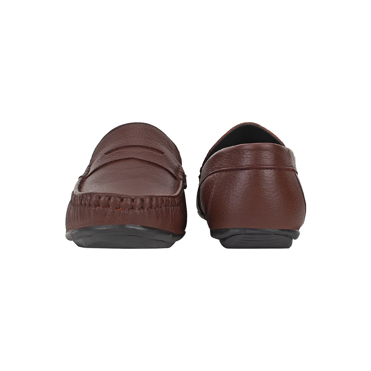 Brown Leather Loafers for Men - Defective