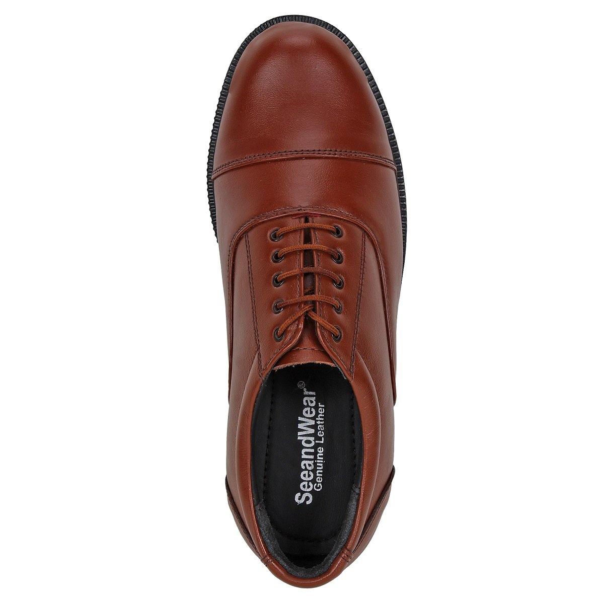 Police Uniform Shoes Brown for Men SeeandWear