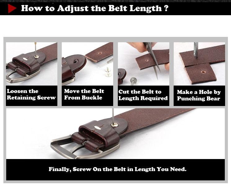 Matt Finish Leather Belt For Men